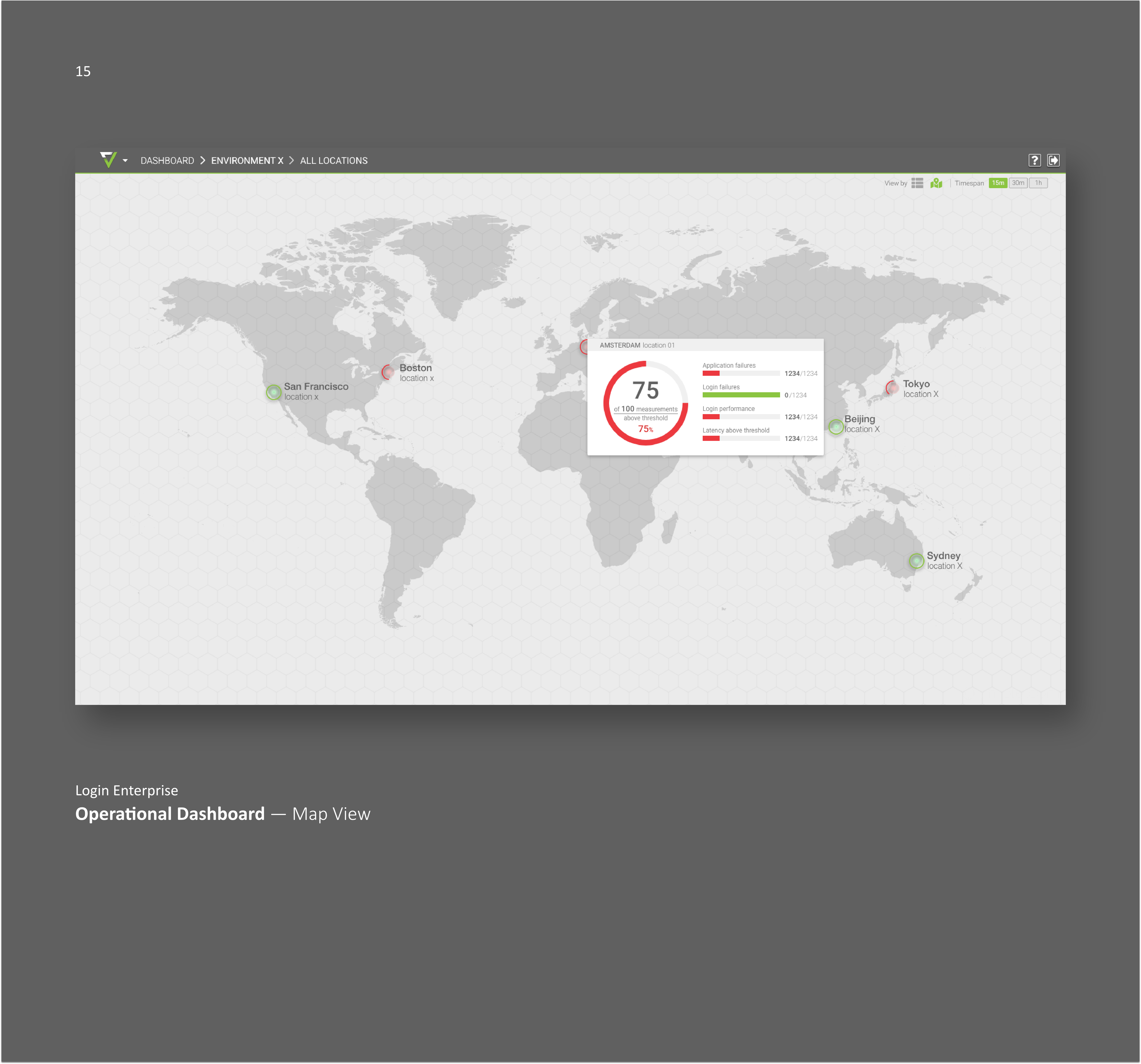Operational Dashboard — Map View
