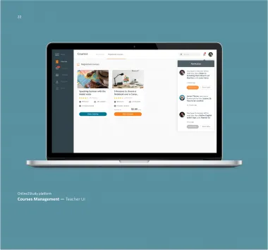 Courses Management — Teacher UI