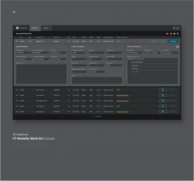 GE CT Modality Work-list Concept