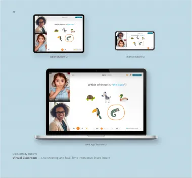 Virtual Classroom — Live Meeting and Real-Time Interactive Share-Board